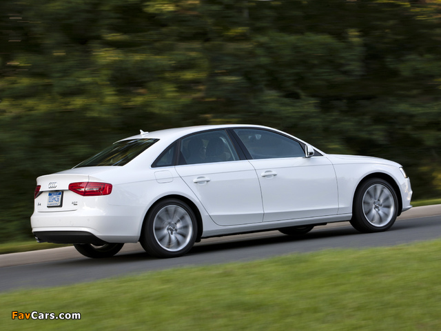 Audi A4 2.0T quattro Sedan US-spec (B8,8K) 2012 wallpapers (640 x 480)