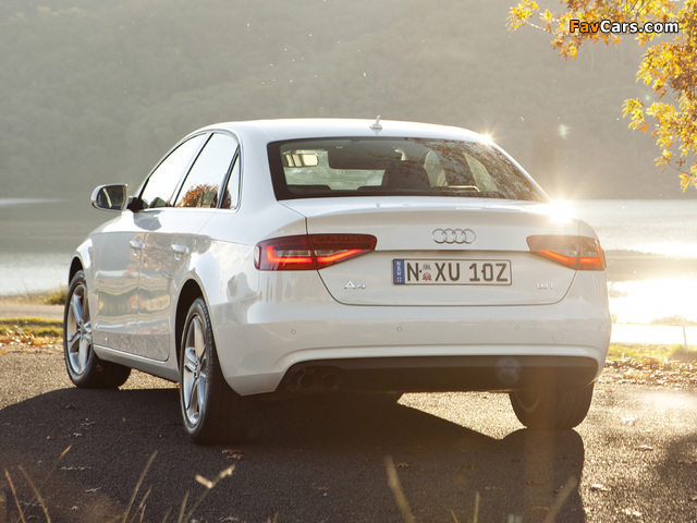 Audi A4 1.8T Sedan AU-spec (B8,8K) 2012 wallpapers (640 x 480)