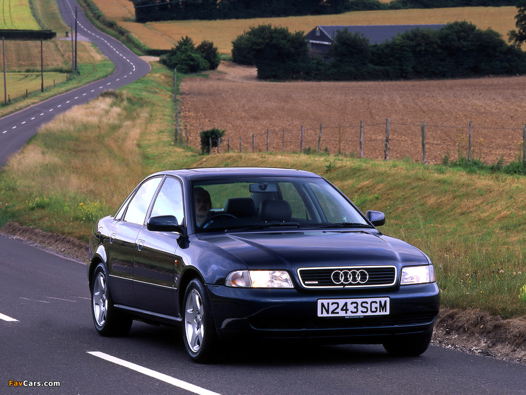 Images of Audi A4 Sedan UK-spec B5,8D (1994–1997) (1024 x 768)