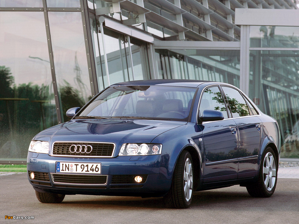 Images of Audi A4 2.0 FSI Sedan B6,8E (2000–2004) (1024 x 768)