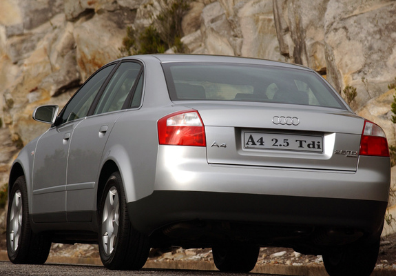 Images of Audi A4 2.5 TDI quattro Sedan ZA-spec B6,8E (2000–2004)