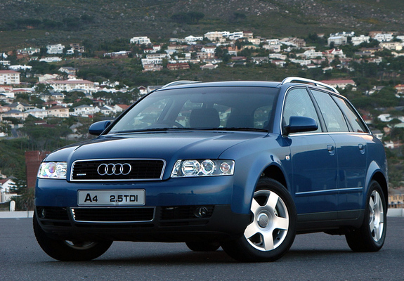 Images of Audi A4 2.5 TDI quattro Avant ZA-spec B6,8E (2001–2004)