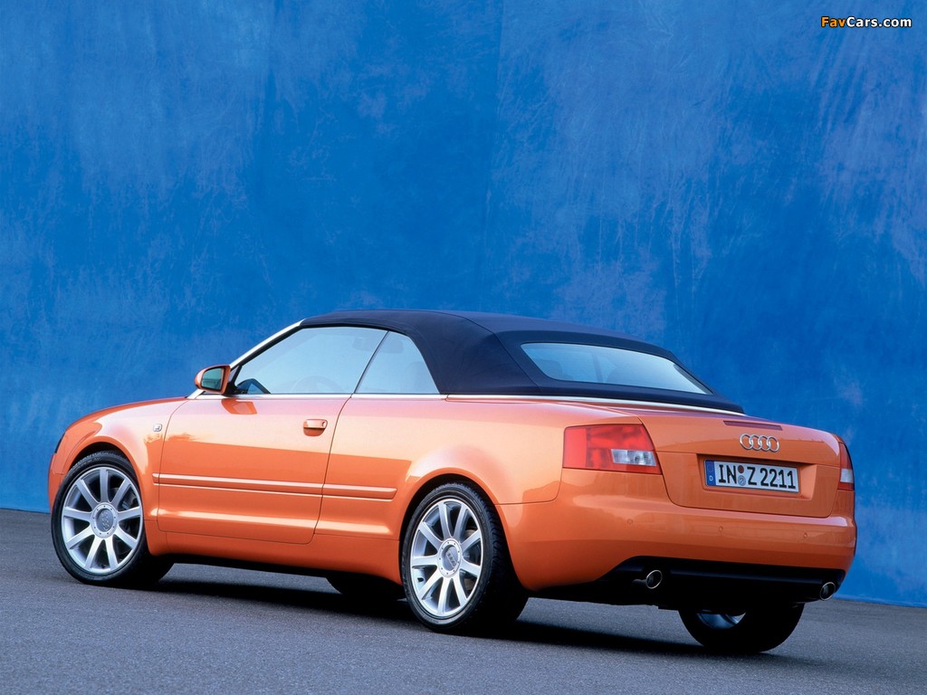 Images of Audi A4 3.0 Cabrio B6,8H (2001–2005) (1024 x 768)
