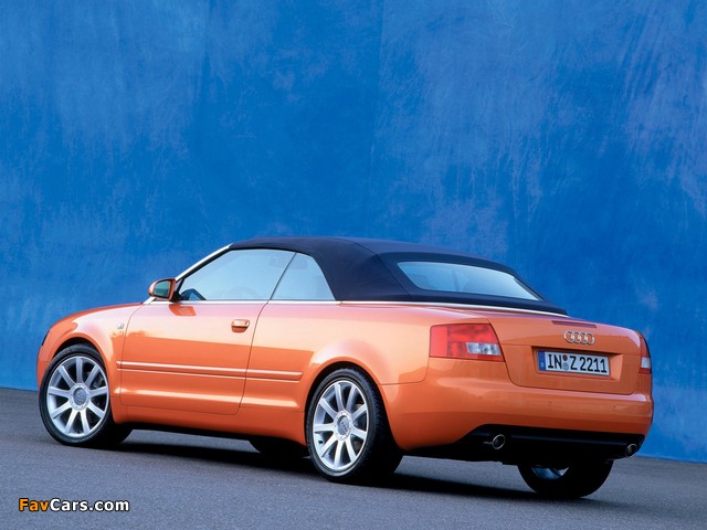 Images of Audi A4 3.0 Cabrio B6,8H (2001–2005) (640 x 480)
