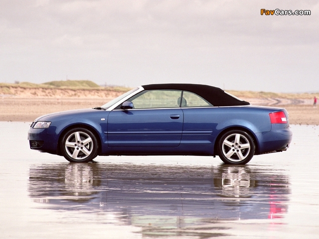Images of Audi A4 2.4 Cabrio UK-spec B6,8H (2001–2005) (640 x 480)
