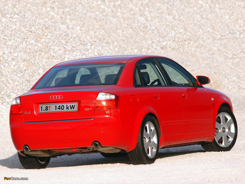Images of Audi A4 1.8T S-Line Sedan ZA-spec B6,8E (2001–2004) (1024 x 768)