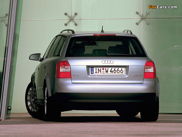 Images of Audi A4 2.5 TDI Avant B6,8E (2001–2004) (640 x 480)