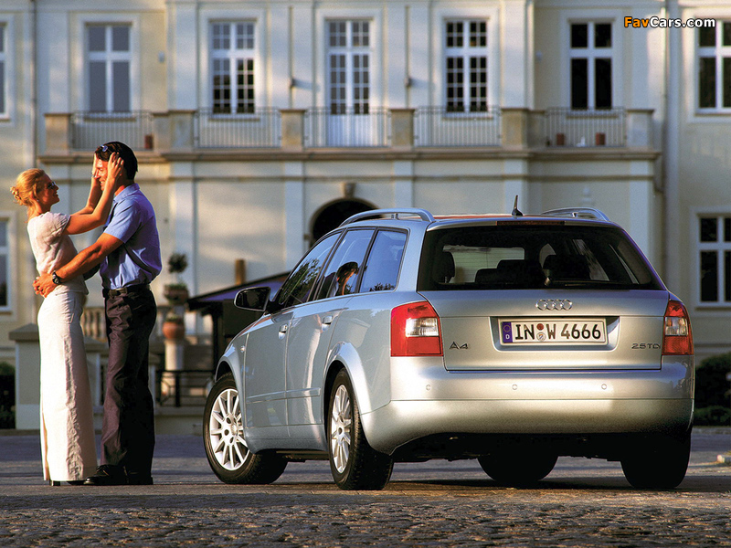 Images of Audi A4 2.5 TDI Avant B6,8E (2001–2004) (800 x 600)