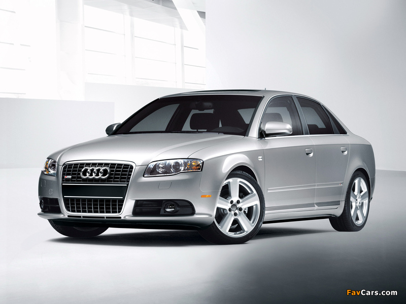 Images of Audi A4 2.0T S-Line Sedan US-spec B7,8E (2004–2007) (800 x 600)