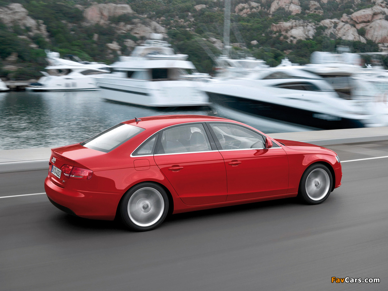 Images of Audi A4 1.8T Sedan B8,8K (2007–2011) (800 x 600)