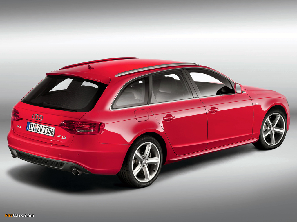 Images of Audi A4 3.0 TDI quattro Avant B8,8K (2008–2011) (1024 x 768)