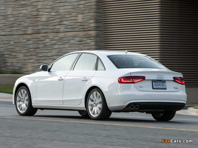 Images of Audi A4 2.0T quattro Sedan US-spec (B8,8K) 2012 (640 x 480)