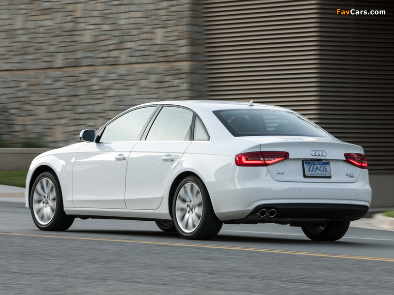 Images of Audi A4 2.0T quattro Sedan US-spec (B8,8K) 2012 (800 x 600)