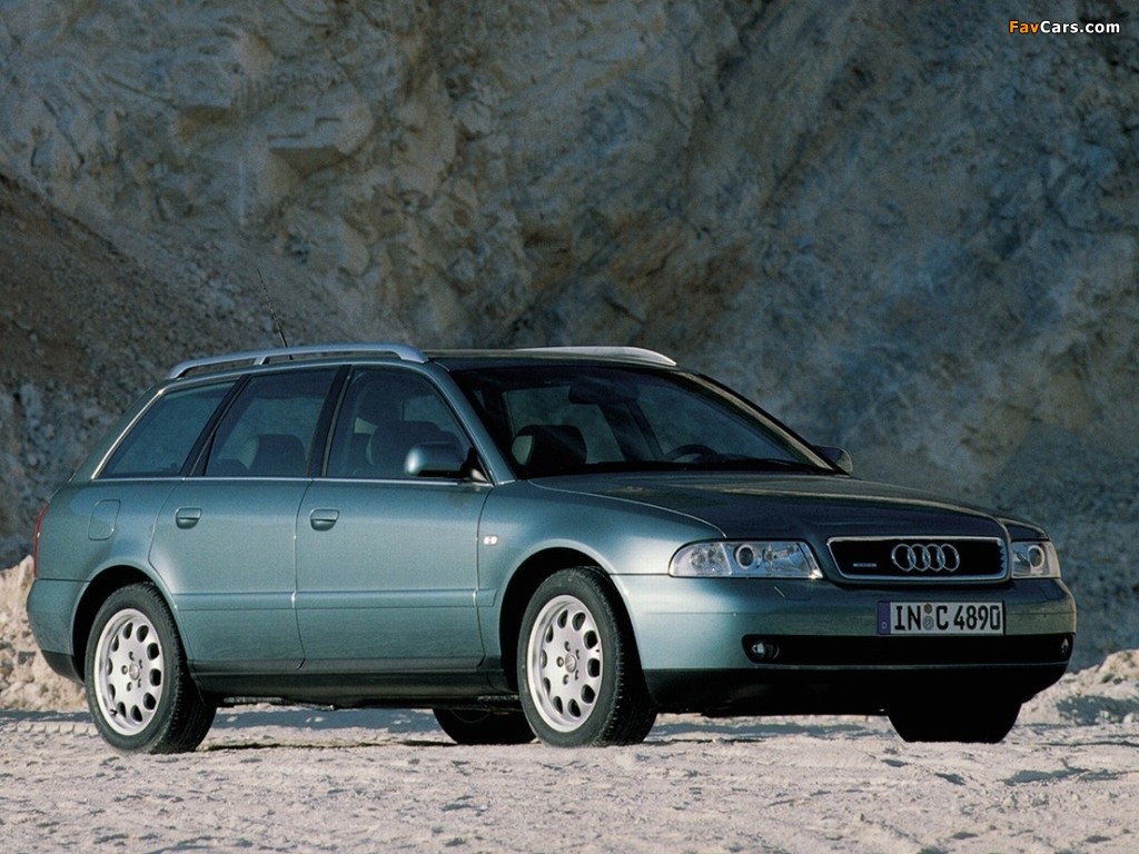 Photos of Audi A4 2.8 quattro Avant B5,8D (1997–2001) (1024 x 768)