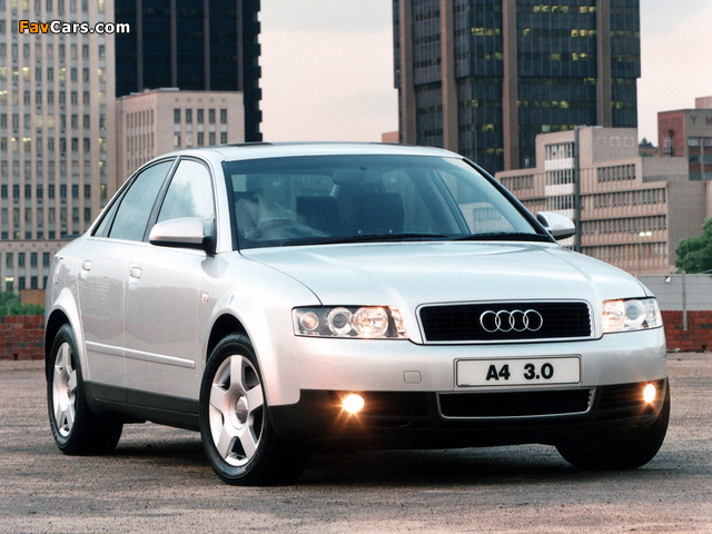 Photos of Audi A4 3.0 Sedan ZA-spec B6,8E (2000–2004) (640 x 480)