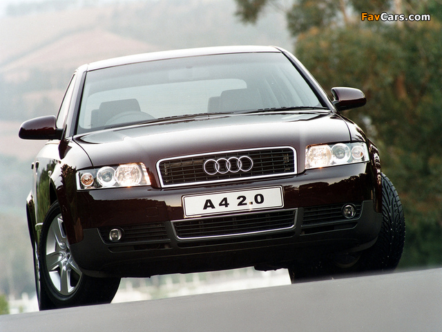 Photos of Audi A4 2.0 Sedan ZA-spec B6,8E (2000–2004) (640 x 480)