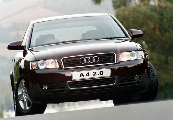Photos of Audi A4 2.0 Sedan ZA-spec B6,8E (2000–2004)