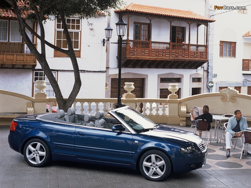 Photos of Audi A4 3.0 Cabrio B6,8H (2001–2005) (800 x 600)