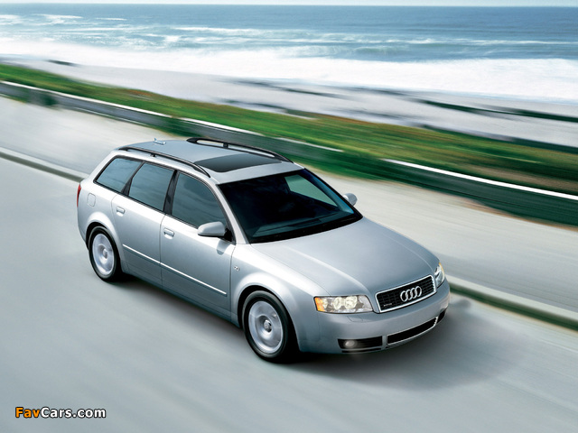 Photos of Audi A4 Avant US-spec B6,8E (2001–2004) (640 x 480)