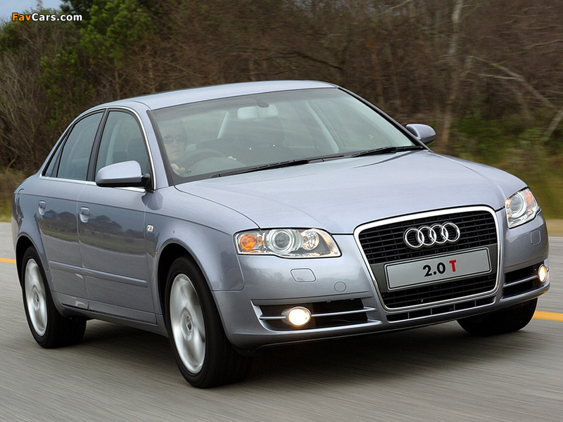 Photos of Audi A4 2.0T Sedan ZA-spec B7,8E (2004–2007) (800 x 600)