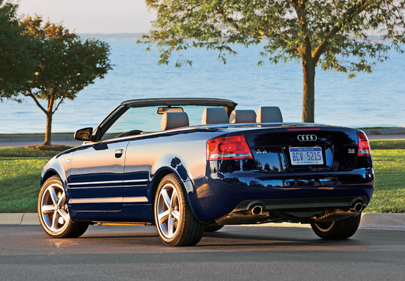 Photos of Audi A4 3.2 quattro Cabrio US-spec B7,8H (2005)