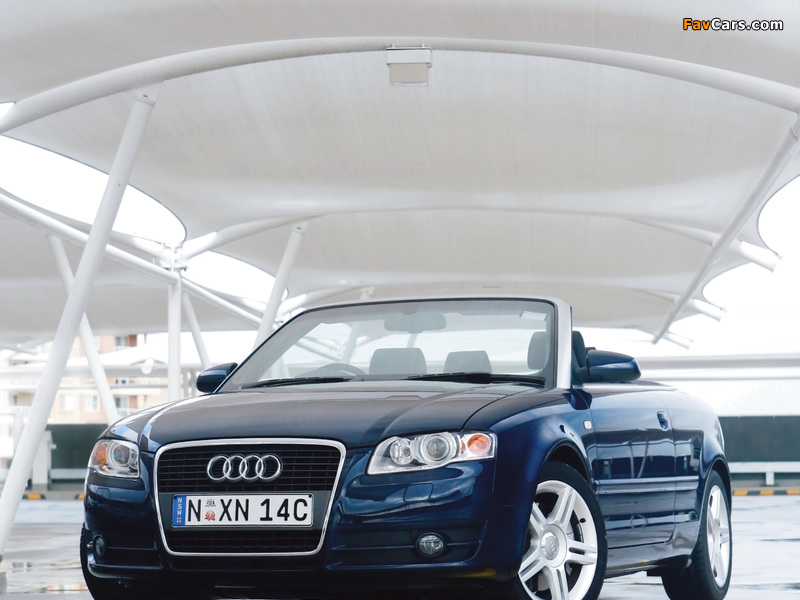 Photos of Audi A4 3.2 Cabrio AU-spec (B7,8H) 2006–07 (800 x 600)