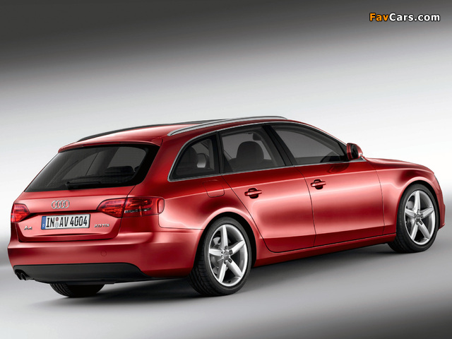 Photos of Audi A4 2.0 TDI Avant B8,8K (2008–2011) (640 x 480)
