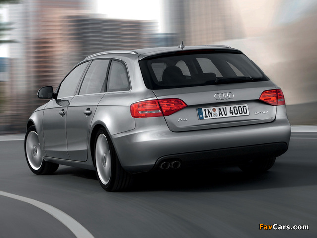 Photos of Audi A4 2.0 TDI Avant B8,8K (2008–2011) (640 x 480)