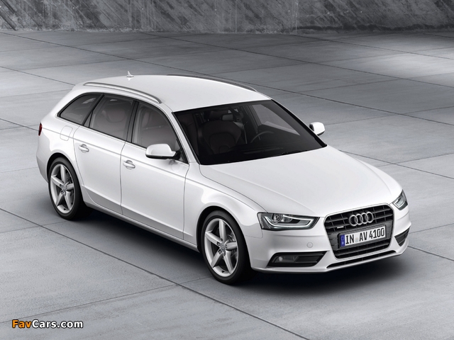 Photos of Audi A4 2.0 TDI quattro Avant (B8,8K) 2012 (640 x 480)