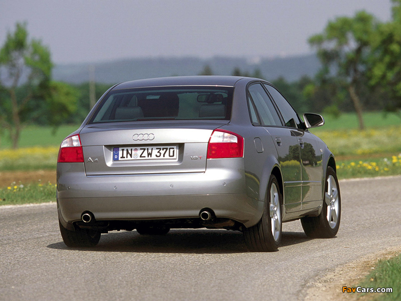 Pictures of Audi A4 1.8T Sedan B6,8E (2000–2004) (800 x 600)