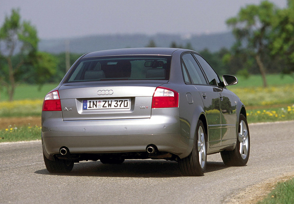 Pictures of Audi A4 1.8T Sedan B6,8E (2000–2004)