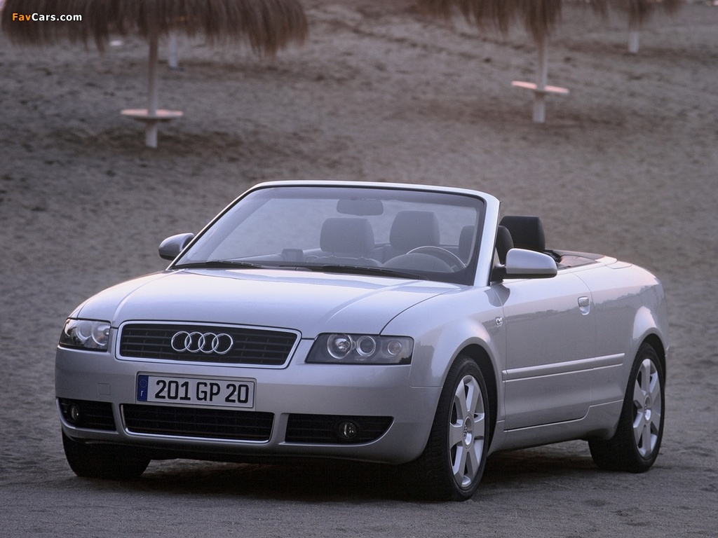 Pictures of Audi A4 2.4 Cabrio B6,8H (2001–2005) (1024 x 768)