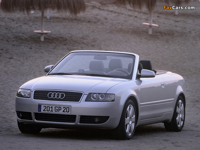 Pictures of Audi A4 2.4 Cabrio B6,8H (2001–2005) (640 x 480)
