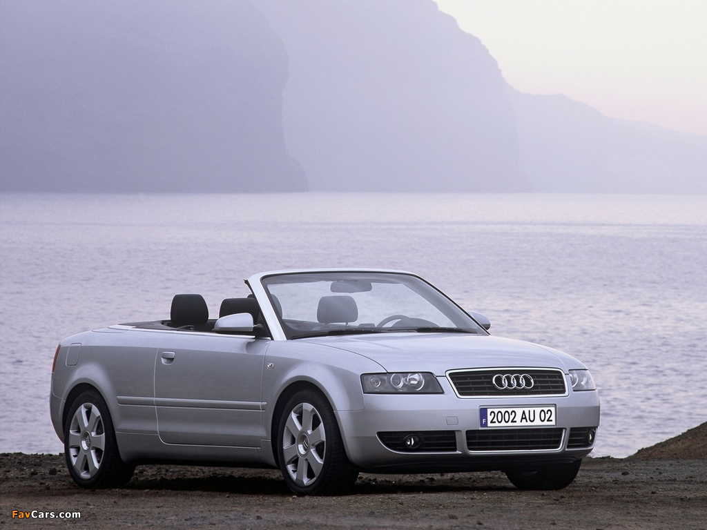 Pictures of Audi A4 2.4 Cabrio B6,8H (2001–2005) (1024 x 768)