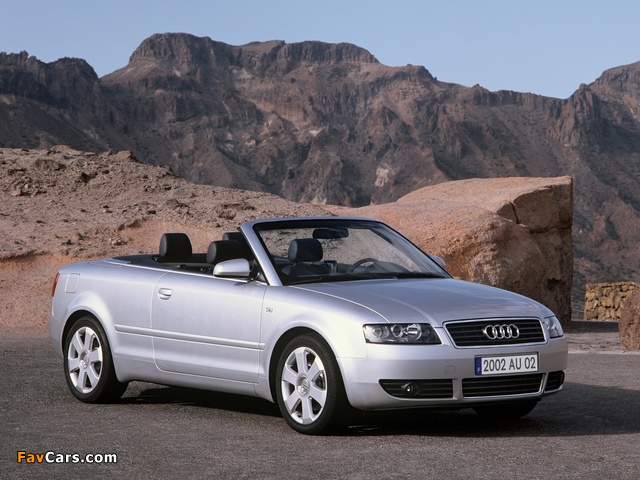 Pictures of Audi A4 2.4 Cabrio B6,8H (2001–2005) (640 x 480)
