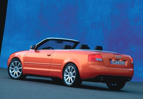 Pictures of Audi A4 3.0 Cabrio B6,8H (2001–2005)