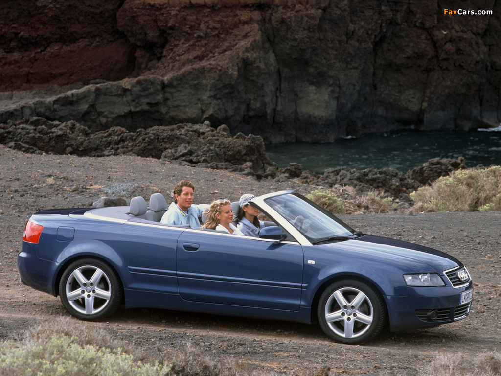 Pictures of Audi A4 3.0 Cabrio B6,8H (2001–2005) (1024 x 768)