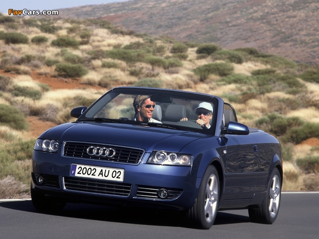 Pictures of Audi A4 3.0 Cabrio B6,8H (2001–2005) (640 x 480)