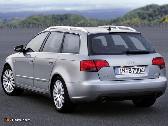 Pictures of Audi A4 3.2 TDI quattro Avant B7,8E (2004–2008) (640 x 480)