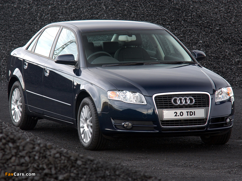 Pictures of Audi A4 2.0 TDI Sedan ZA-spec B7,8E (2004–2007) (800 x 600)