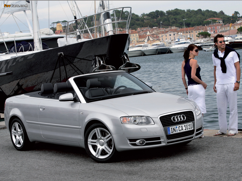 Pictures of Audi A4 2.0T Cabrio B7,8H (2005) (1024 x 768)