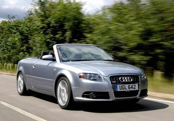 Pictures of Audi A4 2.0T S-Line Cabrio UK-spec B7,8H (2005)