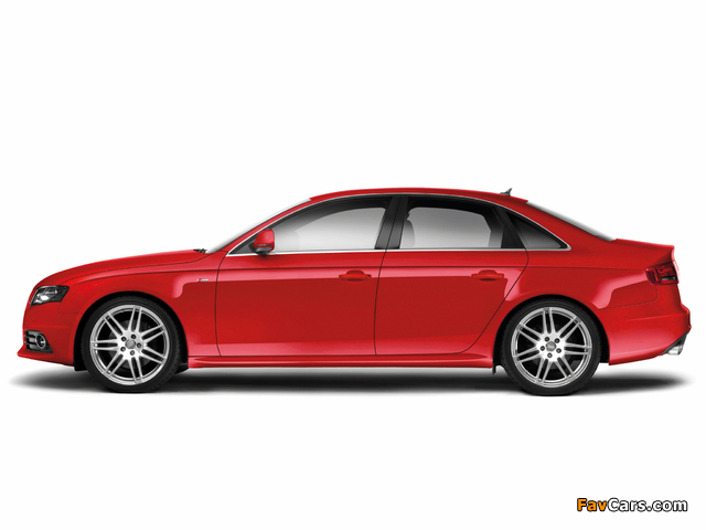 Pictures of Audi A4 3.2 FSI quattro S-Line Sedan B8,8K (2007–2011) (640 x 480)