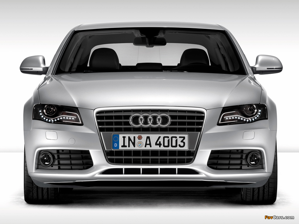 Pictures of Audi A4 2.0 TDI Sedan B8,8K (2007–2011) (1024 x 768)
