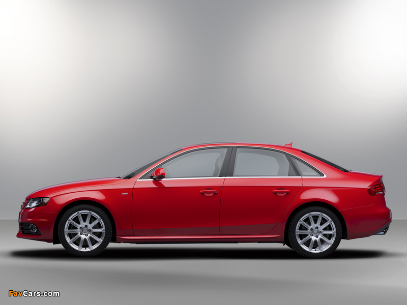 Pictures of Audi A4 2.0T quattro S-Line Sedan US-spec B8,8K (2009–2011) (800 x 600)