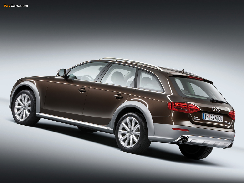Pictures of Audi A4 Allroad 3.0 TDI quattro B8,8K (2009–2011) (1024 x 768)