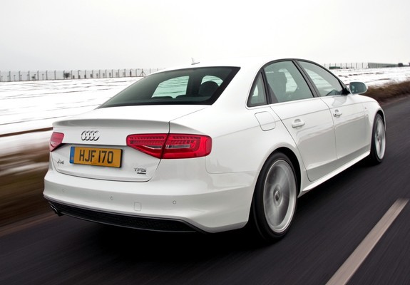 Pictures of Audi A4 2.0T quattro S-Line Sedan UK-spec (B8,8K) 2012