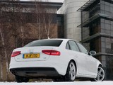 Pictures of Audi A4 2.0T quattro S-Line Sedan UK-spec (B8,8K) 2012