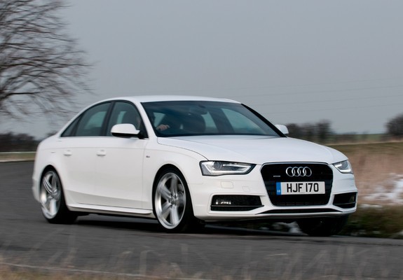 Pictures of Audi A4 2.0T quattro S-Line Sedan UK-spec (B8,8K) 2012