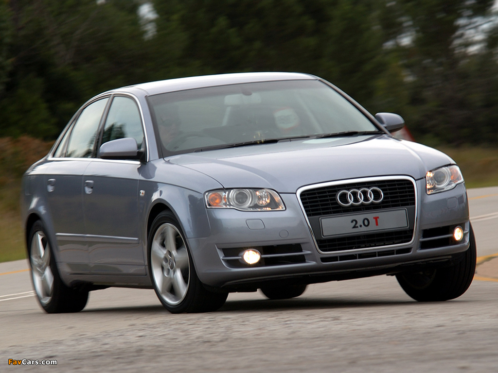 Audi A4 2.0T Sedan ZA-spec B7,8E (2004–2007) wallpapers (1024 x 768)